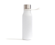 Gourde isotherme en inox avec couvercle anti-goutte et anse 450ml couleur blanc