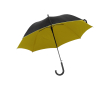Parapluie noir à 8 panneaux avec intérieur coloré, Ø103 cm couleur jaune
