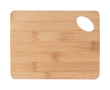 Planche de cuisine en bambou avec trou découpé dans l’angle couleur naturel