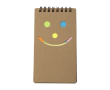Bloc pratique de 50 notes et 150 marque-pages adhésifs avec spirale couleur marron