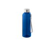 Bouteille en RPET avec finition translucide et bouchon en acier 600 ml couleur bleu