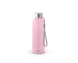 Bouteille en RPET avec finition translucide et bouchon en acier 600 ml couleur rose clair 