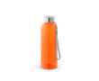 Bouteille en RPET avec finition translucide et bouchon en acier 600 ml couleur orange