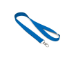 Tour de cou impression intégrale en RPET avec mousqueton ou clip couleur bleu