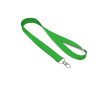 Tour de cou impression intégrale en RPET avec mousqueton ou clip couleur vert
