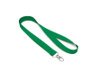 Tour de cou impression intégrale en RPET avec mousqueton ou clip couleur vert bouteille
