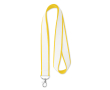 Tour de cou impression intégrale en polyester satiné pour sublimation couleur jaune