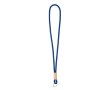 Tour de cou tubulaire impression intégrale en polyester et bambou couleur bleu ultramarine