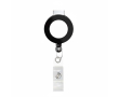 Porte-badge rétractable rond impression intégrale ⌀2 couleur noir