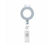Porte-badge rétractable rond impression intégrale ⌀2 couleur gris