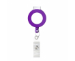 Porte-badge rétractable rond impression intégrale ⌀2 couleur violet