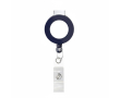 Porte-badge rétractable rond impression intégrale ⌀2 couleur bleu ultramarine