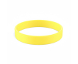Bracelet en silicone impression intégrale pour événements 100 % couleur jaune