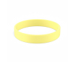 Bracelet en silicone impression intégrale pour événements 100 % couleur jaune clair