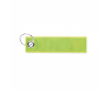 Porte-clés rectangulaire et réfléchissant avec impression intégrale couleur jaune fluorescent