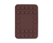 Housse adhésive pour téléphone impression intégrale avec 26 ventouses couleur marron