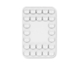 Housse adhésive pour téléphone impression intégrale avec 26 ventouses couleur blanc