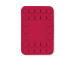 Housse adhésive pour téléphone impression intégrale avec 26 ventouses couleur rouge foncé