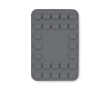 Housse adhésive pour téléphone impression intégrale avec 26 ventouses couleur gris taupe
