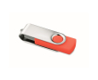 Clé USB impression intégrale avec coque ABS Techmate couleur rouge