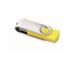 Clé USB impression intégrale avec coque ABS Techmate couleur jaune