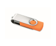 Clé USB impression intégrale avec coque ABS Techmate couleur orange