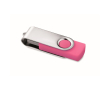 Clé USB impression intégrale avec coque ABS Techmate couleur fuchsia
