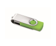 Clé USB impression intégrale avec coque ABS Techmate couleur vert lime transparent