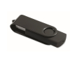 Clé USB impression intégrale avec coque pivotante en métal Techmate couleur noir