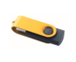 Clé USB impression intégrale avec coque pivotante en métal Techmate couleur doré