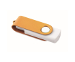 Clé USB impression intégrale avec boîtier pivotant coloré Techmate couleur orange