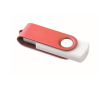 Clé USB impression intégrale avec boîtier pivotant coloré Techmate couleur rouge foncé
