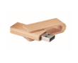 Clé USB impression intégrale fabriquée entièrement en bois couleur naturel