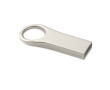 Petite clé USB en zinc impression intégrale avec détail rond couleur argenté