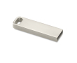 Petite clé USB en zinc impression intégrale avec détail rectangulaire couleur argenté