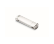 Clé USB impression intégrale satinée et détails transparents couleur argenté