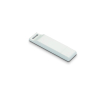 Clé USB plate impression intégrale avec capuchon de protection assorti couleur blanc