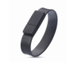 Bracelet USB compact en silicone impression intégrale couleur noir