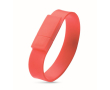 Bracelet USB compact en silicone impression intégrale couleur rouge