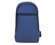 Sac bandoulière en similicuir avec poche extérieure sur le devant couleur bleu marine