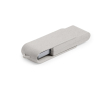 Clé USB écologique pivotante impression intégrale en fibre de blé couleur blanc