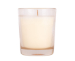 Bougie en paraffine parfumée dans un pot en verre translucide couleur naturel