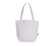 Sac en coton recyclé avec poche extérieure d'un côté couleur naturel