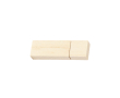 USB impression intégrale avec boîtier en bois de bambou et capuchon couleur bois clair