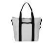 Sac en similicuir au toucher doux avec double anse noire couleur naturel