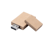 Clé USB impression intégrale avec capuchon et corps en carton recyclé couleur beige