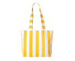 Sac de plage en coton recyclé avec design rayé couleur jaune