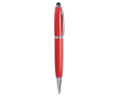 Stylo USB impression intégrale avec pointeur tactile encre noire couleur rouge