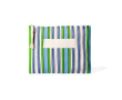 Trousse personnalisable en polypropylène à rayures 200 g/m² couleur vert