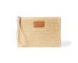 Trousse en papier et polyester avec étiquette pour marquage couleur naturel